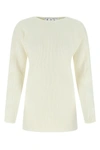 OFF-WHITE OFF WHITE WOMAN IVORY VIRGIN WOOL SWEATER