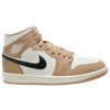Jordan Air  1 Mid Sneaker In Desert/black/sail