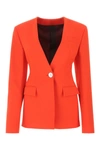 Attico Thelma Single-breasted Blazer In Red