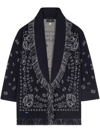 ALANUI BANDANA JACQUARD CASHMERE CARDIGAN