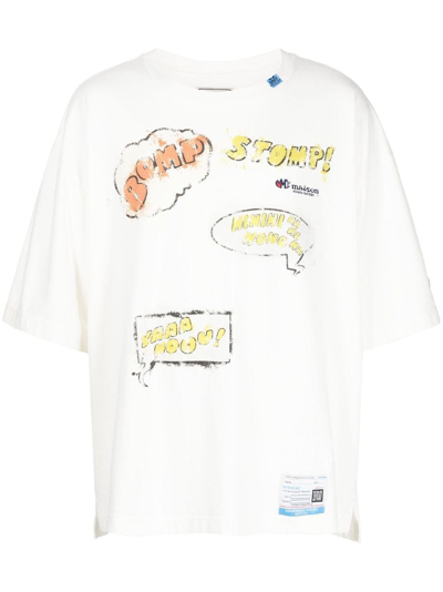 Miharayasuhiro Words Balloon Graphic-print T-shirt In White