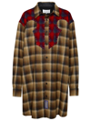 Maison Margiela X Pendleton Plaid Wool Flannel Button-up Shirt In Brown