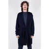 HANNES ROETHER LONG BUTTON UP KNITTED CARDIGAN NAVY