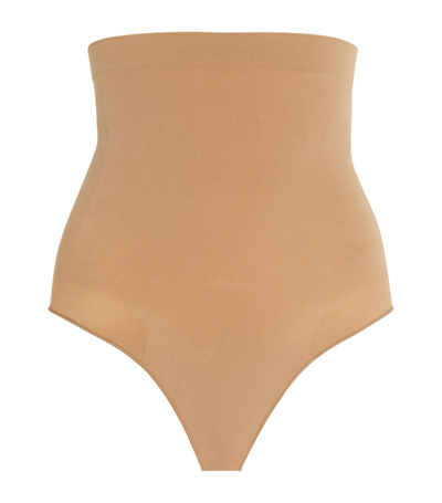 Skims Seamless Sculpt High-waist Briefs In Nude