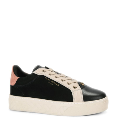 Kurt Geiger Leather Kensington Cupsole Trainers In Multi