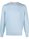 Brunello Cucinelli Cashmere Crewneck Sweater In Blue