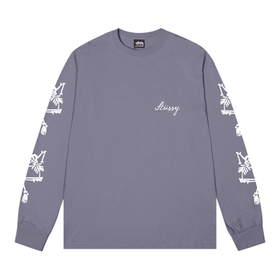Pre-owned Stussy Paradise Lost Long-sleeve Tee 'mauve' In Purple