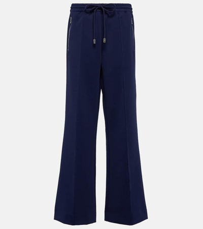 Jw Anderson Bootcut Track Pants In Blue