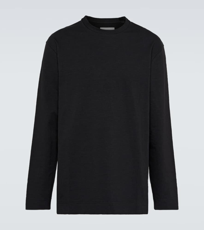 Jil Sander Oversized Cotton-blend Jumper In Black