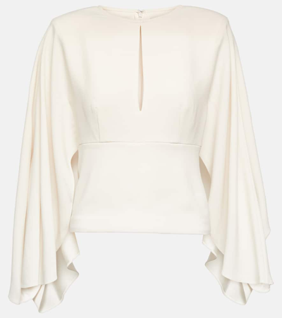 Roland Mouret Draped Blouse In White