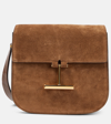 TOM FORD TARA MINI LEATHER AND SUEDE CROSSBODY BAG