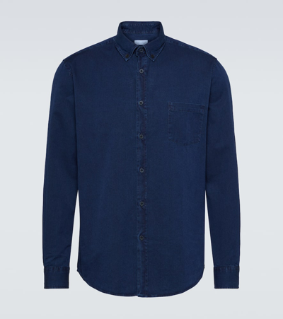 Sunspel Denim Shirt In Blue