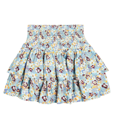 Molo Kids' Bonita Floral Cotton-blend Skirt In Multicoloured