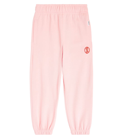 Molo Kids' Adan Cotton Sweatpants In Pink