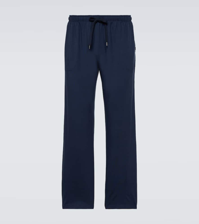 Derek Rose Stretch Micro Modal Jersey Sweatpants In Navy