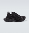 Balenciaga Men Black Mesh And Polyurethane 3xl Sneakers In Black