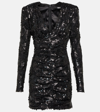 Rotate Birger Christensen Sequined Minidress In Black