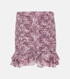 ISABEL MARANT MILENDI RUFFLED SILK-BLEND MINISKIRT