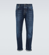 Brunello Cucinelli Men's 5-pocket Denim Jeans In Dark Wash Denim