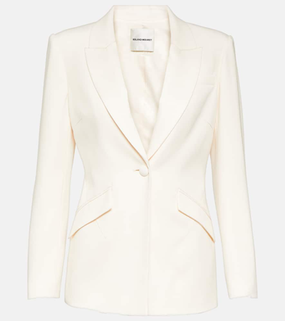 Roland Mouret Single-breasted Blazer In White