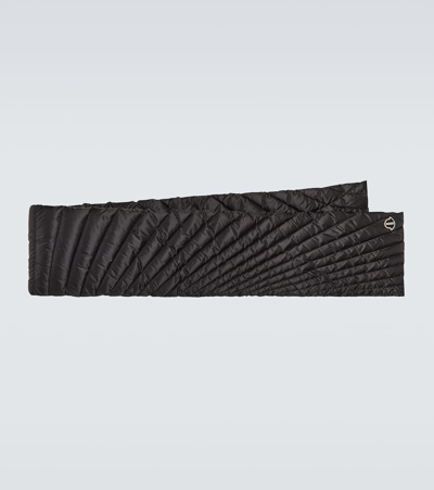 Moncler Genius Moncler + Rick Owens Radiance Woven Scarf Accessories In Nero