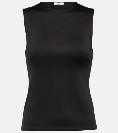 Vince Jersey Tank Top In Black