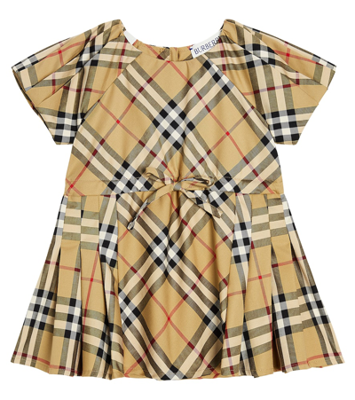 BURBERRY BABY JADA BURBERRY CHECK COTTON-BLEND DRESS