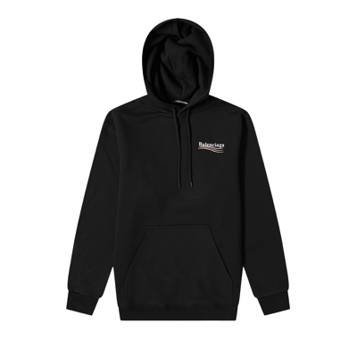 Pre-owned Balenciaga Political Campaign Hoodie 'black'