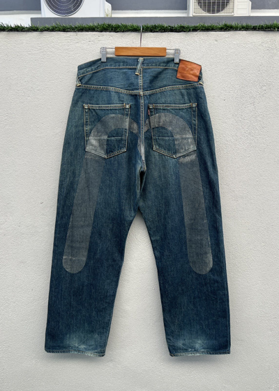 Pre-owned Evisu X Vintage Evisu Daicock By Yamane Selvedge Jeans In Vintage Blue