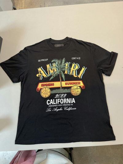 Pre-owned Amiri California Tshirt In Black
