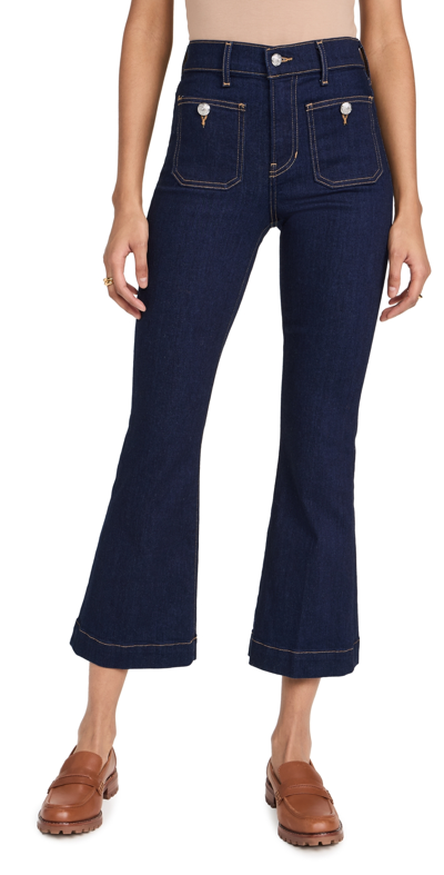 Veronica Beard Jean Carson High Rise Ankle Flare Jeans Oxford 27