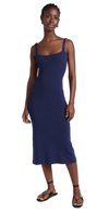 Staud Ripley Tiered Maxi Dress In Navy