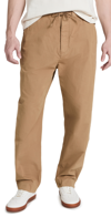 Rag & Bone Bradford Peached-cotton-twill Trousers In Brown