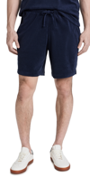 Onia Towel Terry Pull-on Shorts Deep Navy Xl In Deep Navy