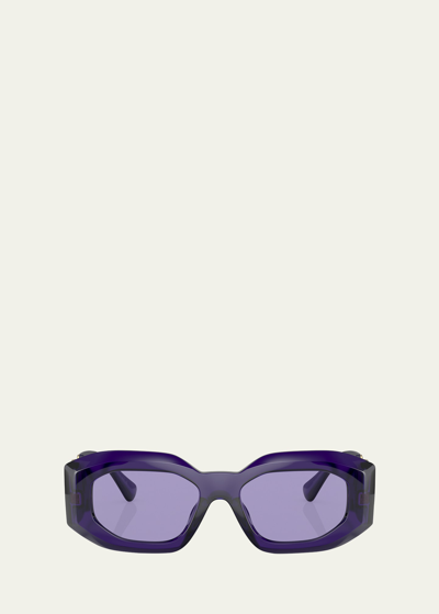Versace Oval Medusa In Purple