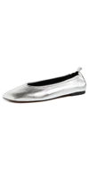 3.1 PHILLIP LIM / フィリップ リム ID STRETCH BACK BALLET FLATS SILVER