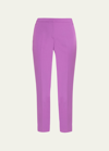 Kobi Halperin Alexi Cropped Straight-leg Twill Pants In Dahlia