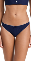 Staud Kit Bikini Bottoms Navy/white In Navy/white