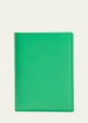 Comme Des Garçons Men's Classic Leather Bifold Card Case In Green