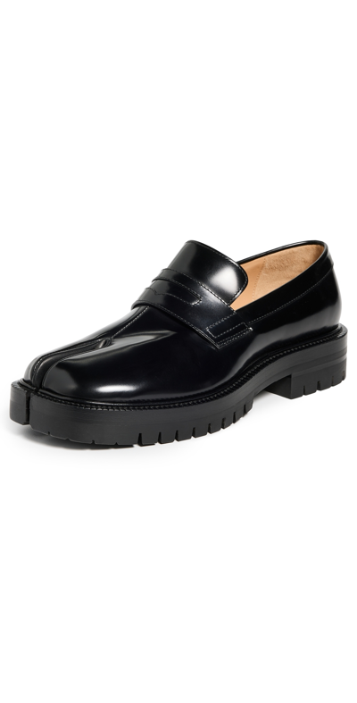 Maison Margiela Tabi Loafers In Nero