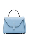 Valextra Iside Micro Leather Handbag In Clear Blue
