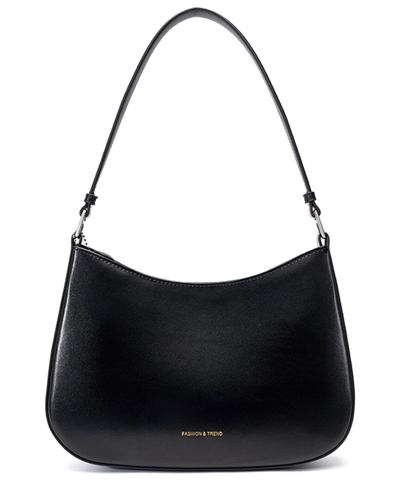Adele Berto Leather Shoulder Bag In Black