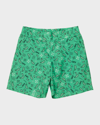 Off-white Bandana-print Shorts In Green Multicolor