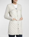 MONCLER QUILTED WOOL CARDIGAN