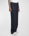 MONCLER MID-RISE STRAIGHT-LEG TROUSERS