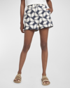 MONCLER CHAINLINK PRINTED SHORTS