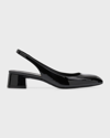 STUART WEITZMAN VIVIENNE MARY JANE PATENT LEATHER PUMPS