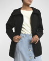 Moncler Leandro Short Parka Coat In Black