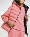 Moncler Aliterse Quilted Shell Down Vest In Open Red
