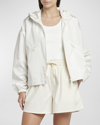 Moncler Marmace Track Jacket In Natural